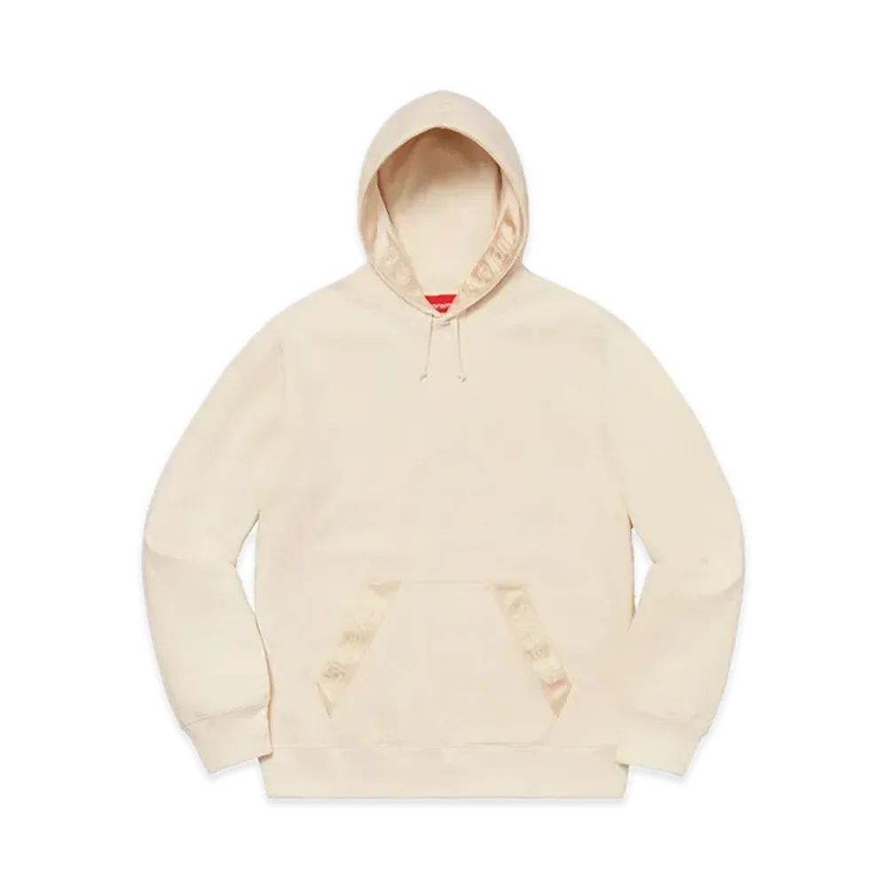 Supreme Tonal Webbing Hooded Sweatshirt "Natural"
