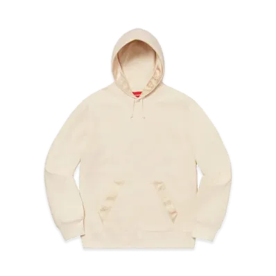 Supreme Tonal Webbing Hooded Sweatshirt "Natural"