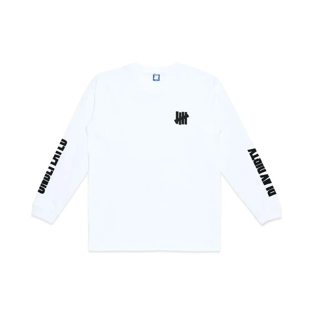 UNDEFEATED ONE TWO L/S TEE - UL21009 "White"