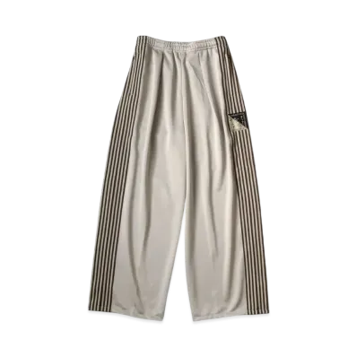 KAPITAL Smooth Jersey Stunt Man Woman Buggy Track Pants "Beige"
