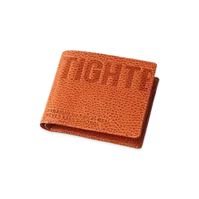 TIGHTBOOTH Leather Bifold Wallet "Orange"