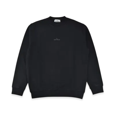 Stone Island Big Compass Logo Print Sweatshirt "Black"