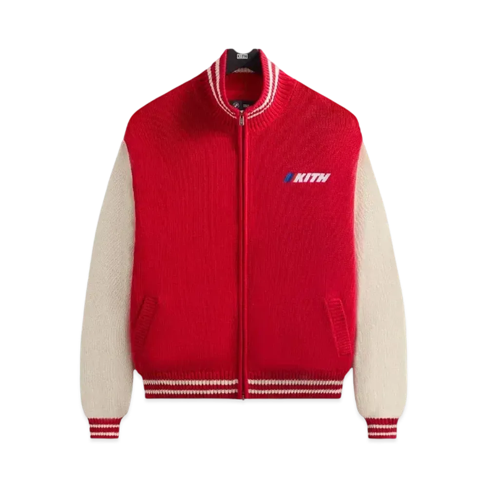 Kith x BMW Wyona Full Zip Sweater "Cinnabar"