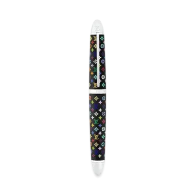 Louis Vuitton x Takashi Murakami Monogram Multicolor Doc Rollerball Pen "Noir"