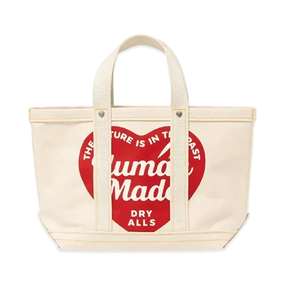 HUMAN MADE Canvas Tote Small "White"