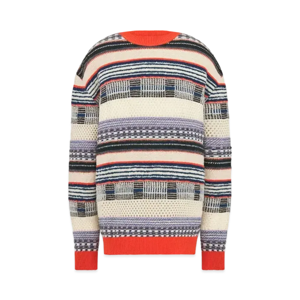 Dior x LEWIS HAMILTON Sweater Wool and Cotton Blend Knit "Multicolor"