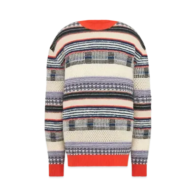 Dior x LEWIS HAMILTON Sweater Wool and Cotton Blend Knit "Multicolor"