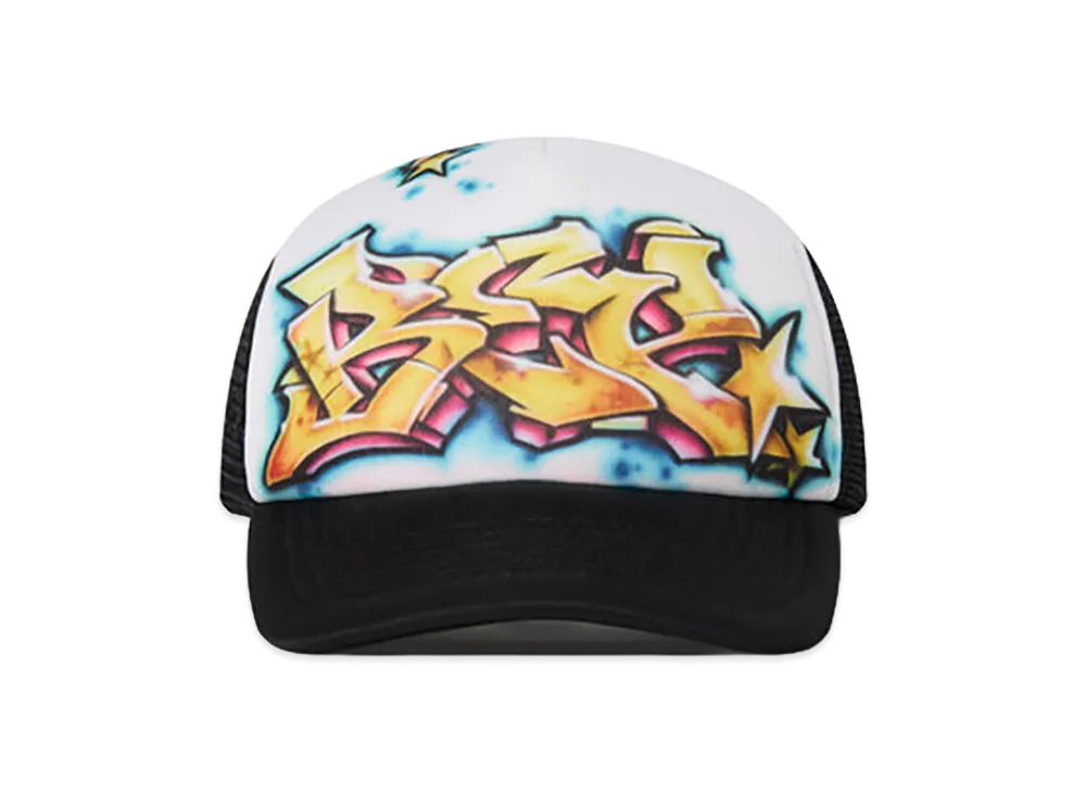 BlackEyePatch Graffiti Mesh Cap "White/Black"