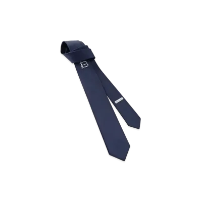 BVLGARI Evening Silk Tie "Blue"