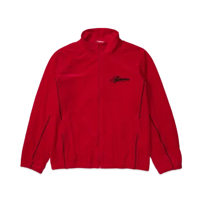 Supreme Velour Mesh Track Jacket "Red"