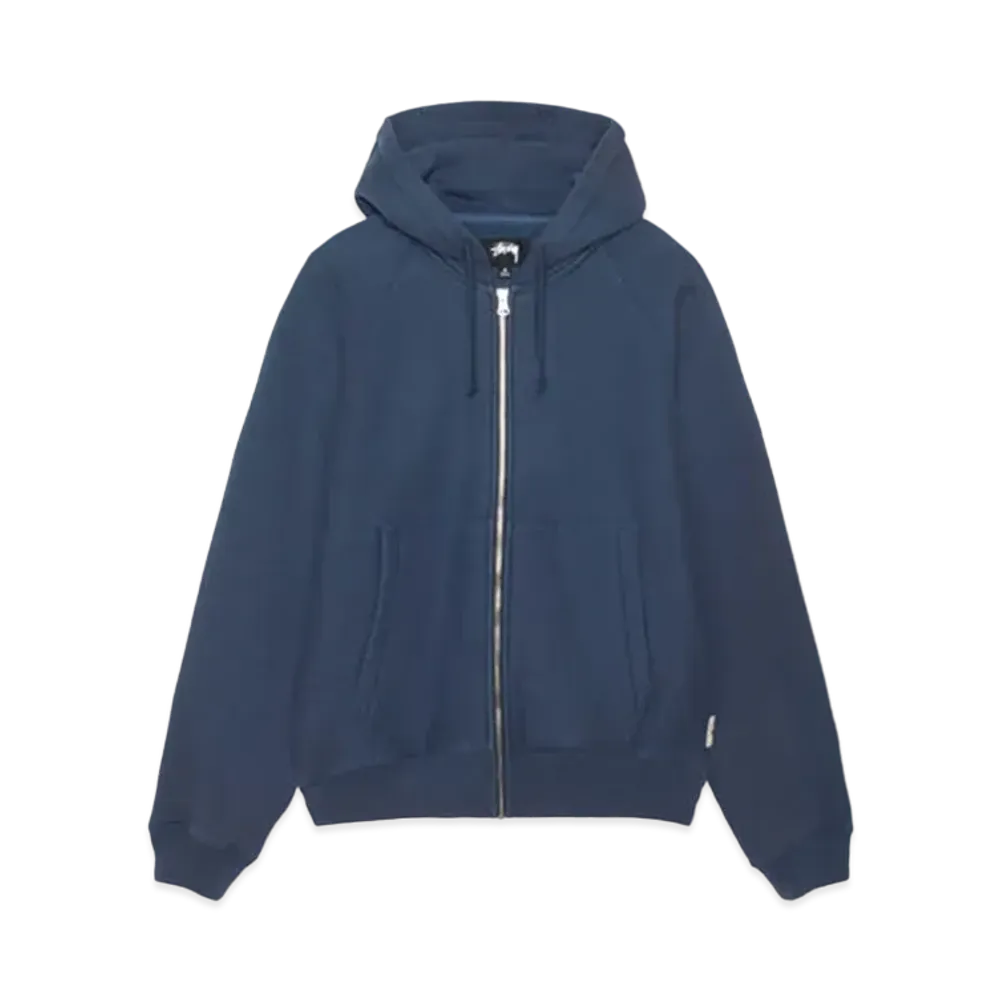 Stussy Raglan Zip Hood "Navy"