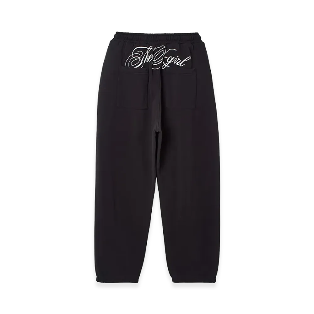 X-Girl Women's Script Logo Sweatpants "Black"