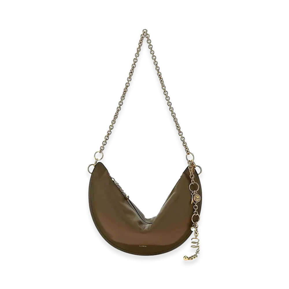 Chloe Women's Nappa Leather Icons Shoulder Bag "Army Green"