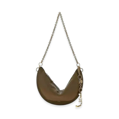 Chloe Women's Nappa Leather Icons Shoulder Bag "Army Green"