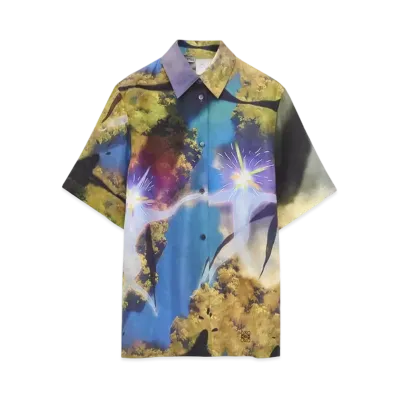 LOEWE x Howl's Moving Castle Magical Sky Shirt In Silk "Multicolor"