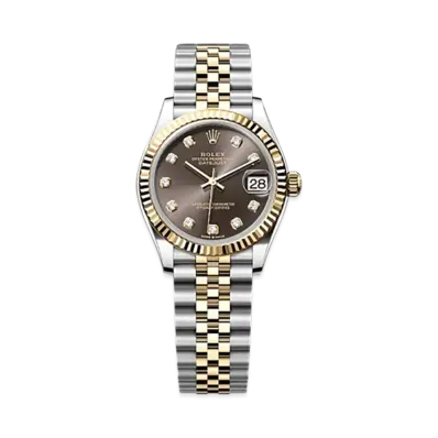 ROLEX Datejust 31mm Oystersteel & Yellow Gold 278273 "Dark Grey"