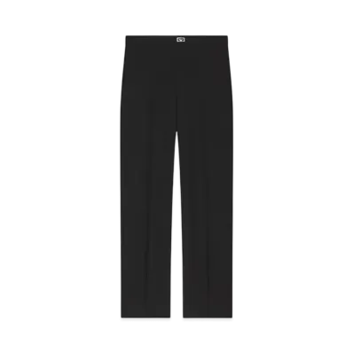 GIVENCHY Slim Fit Tailored Pants In Wool With 2G Clip "Black"