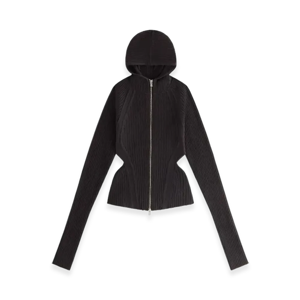 Kith Women's Mina Backless Sweater Hoodie "Hematite"