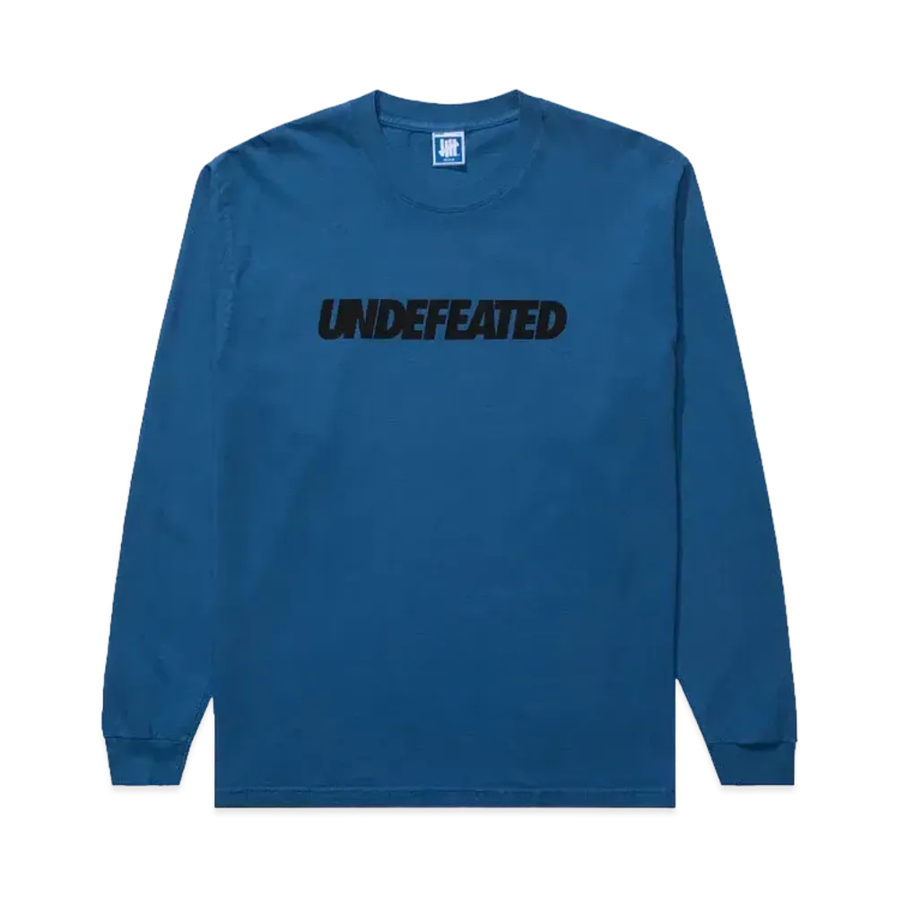 UNDEFEATED Logo L/S Tee "Blue"