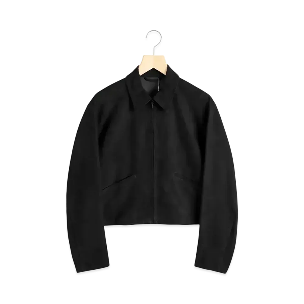 COMOLI Women's Sheepsuede Short Jacket "Black"