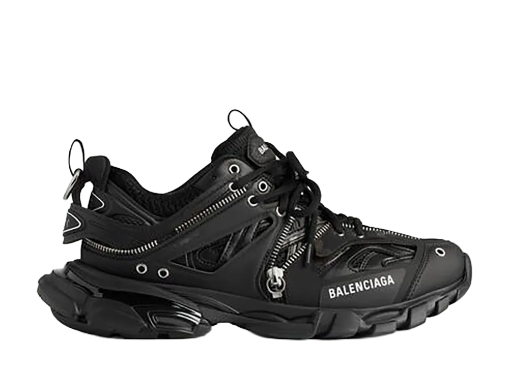 BALENCIAGA Women's Track Zip Sneaker "Black"