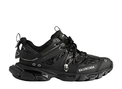BALENCIAGA Women's Track Zip Sneaker "Black"