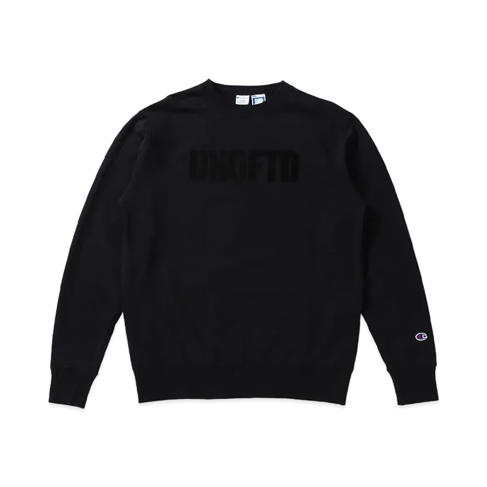 UNDEFEATED CHAMPION UNFTD LOGO CREW SWEAT - C8-S023 "Black"