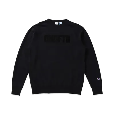 UNDEFEATED CHAMPION UNFTD LOGO CREW SWEAT - C8-S023 "Black"