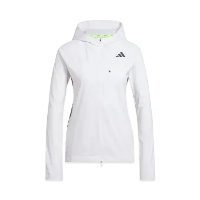adidas Adizero Running Jacket "White/White"