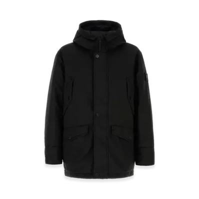 Stone Island Polyester Blend Down Jacket "Black"
