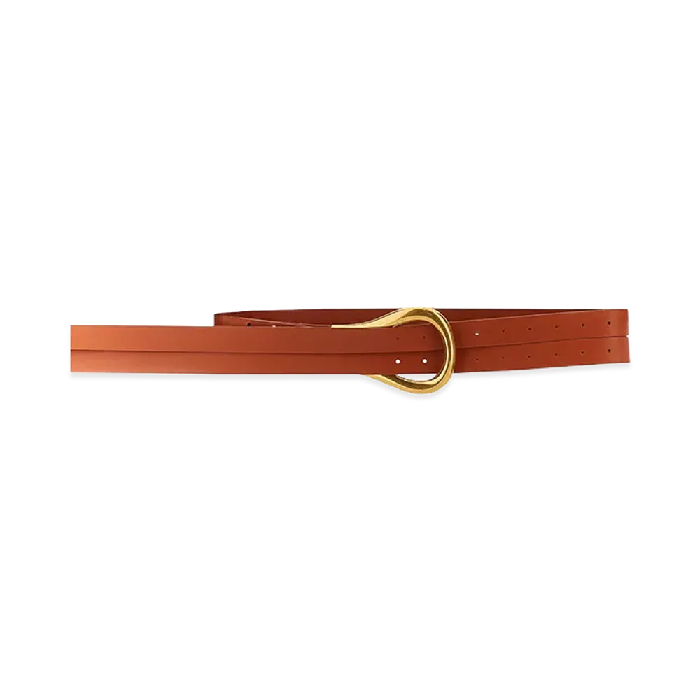 Bottega Veneta Women's Caramel Leather Belt "Camel"