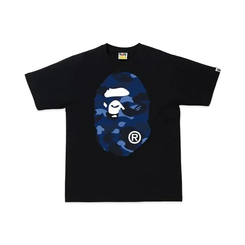 A BATHING APE Color Camo Big Ape Head T-Shirt (SS20) "Black/Blue"