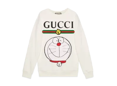 GUCCI x Doraemon Sherry Line Crewneck Sweatshirt "White"