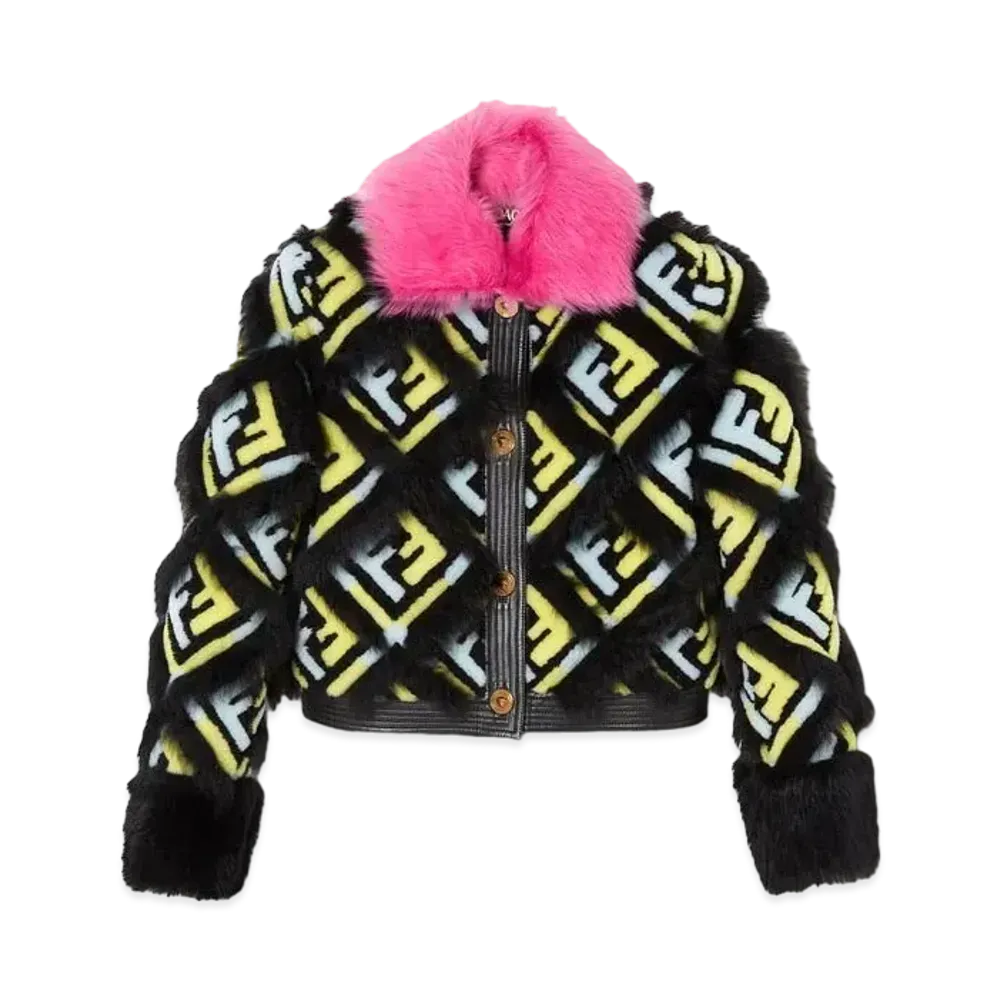 FENDI x Versace Fendace FF Shearling Jacket "Black"