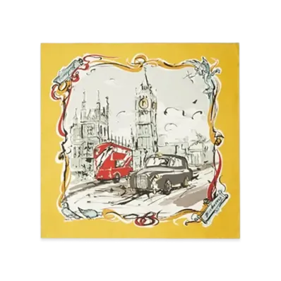 Burberry Westminster Silk Scarf "Sunflower"