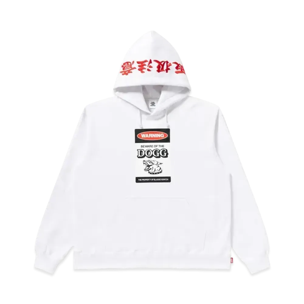 BlackEyePatch x Jin Dogg Beware Of The Dogg Hoodie "White"