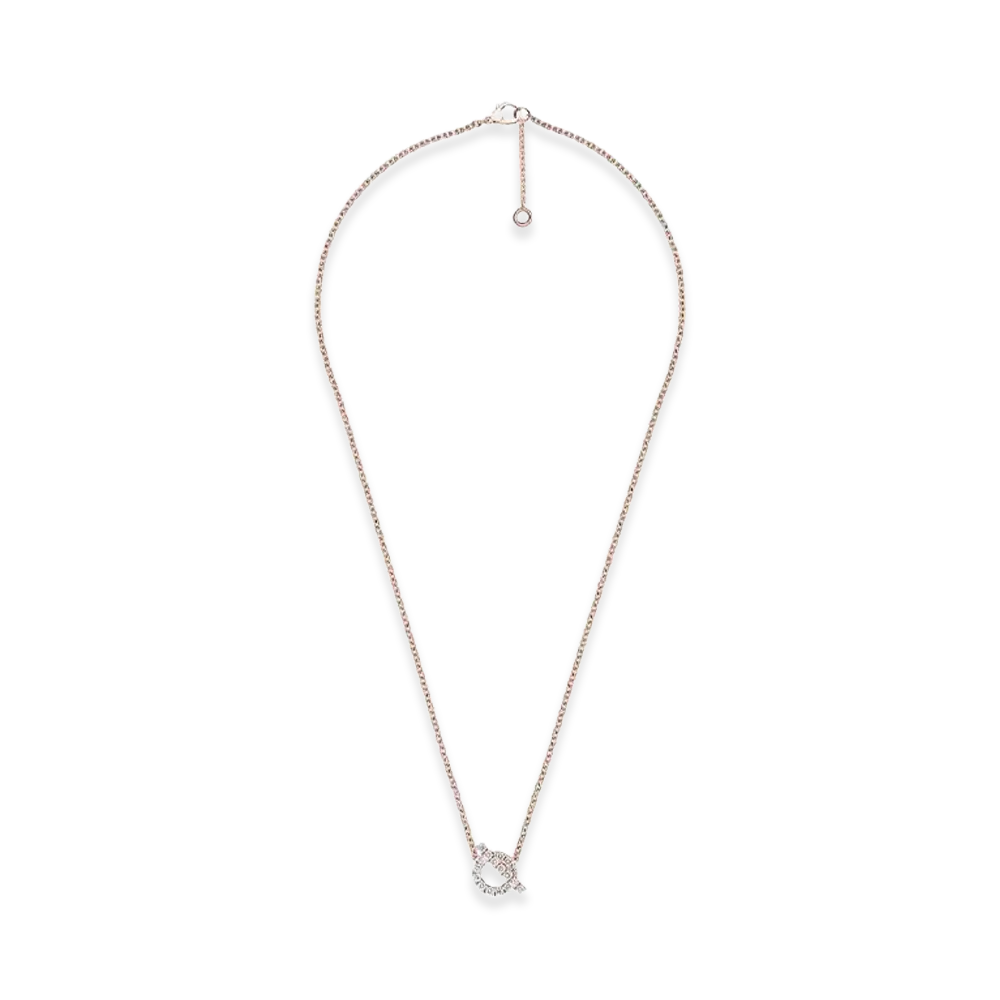Hermes Finesse Pendant "Pink Gold/Diamond"