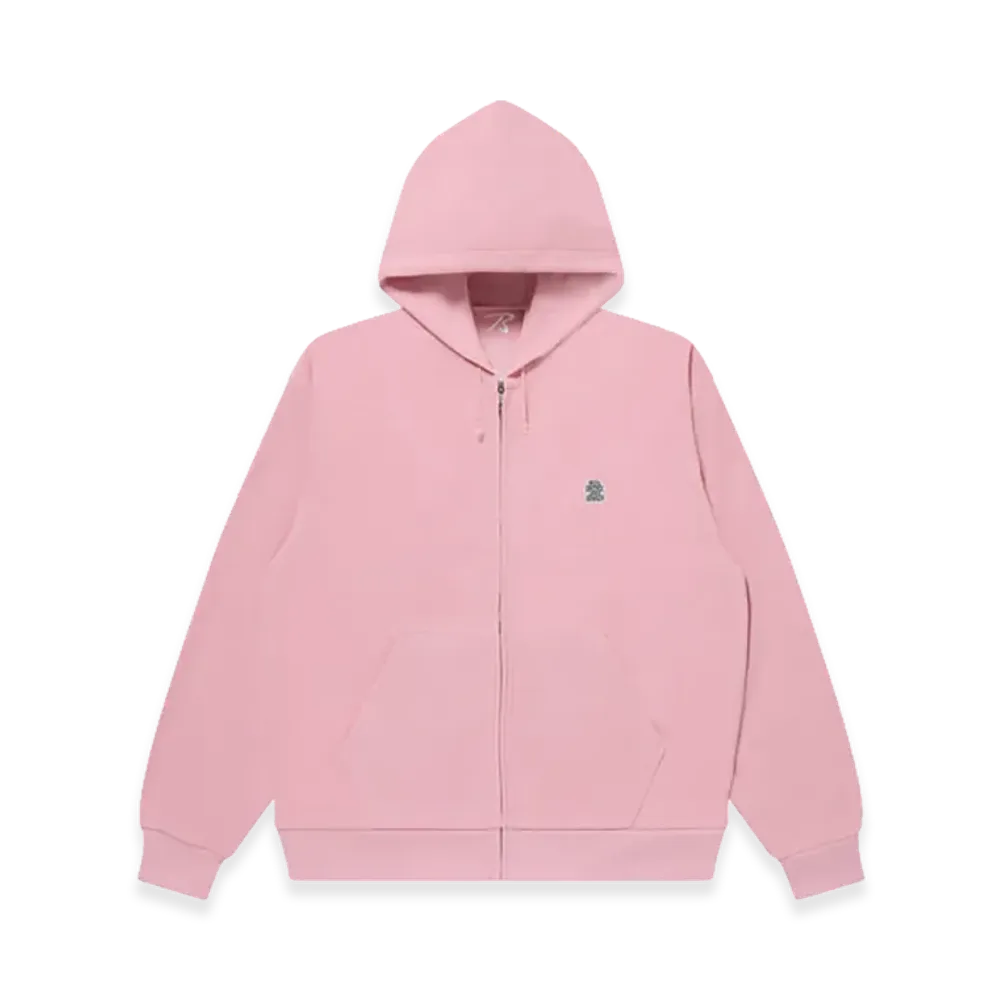 BlackEyePatch Small OG Thermal Zip Hoodie "Pink"