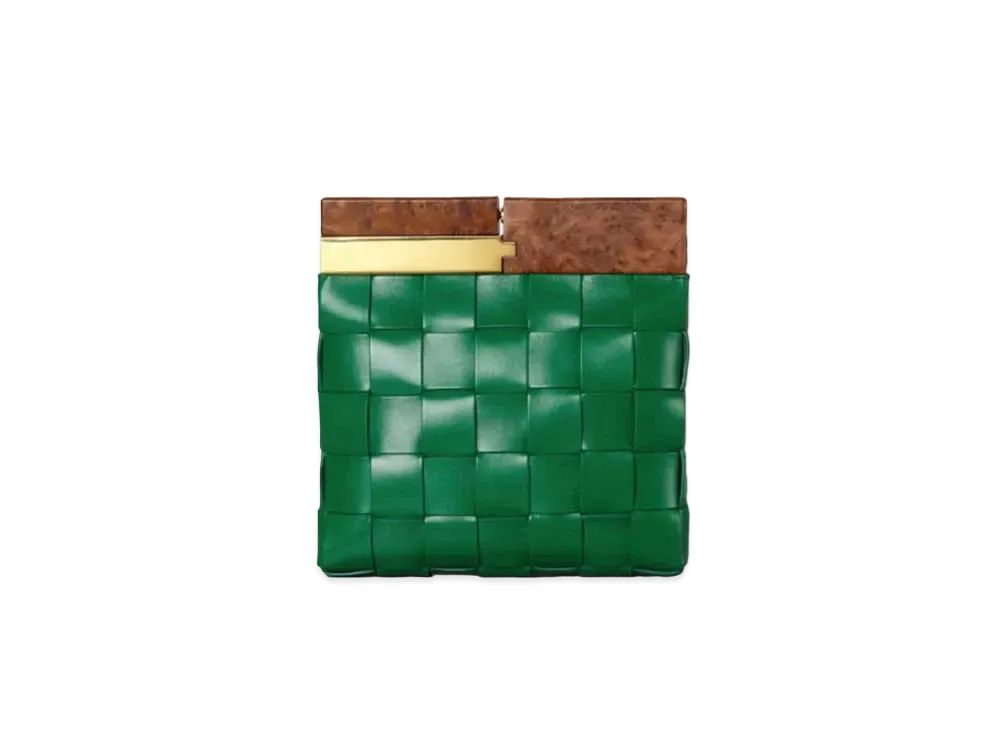 Bottega Veneta Snap Clutch "Green"