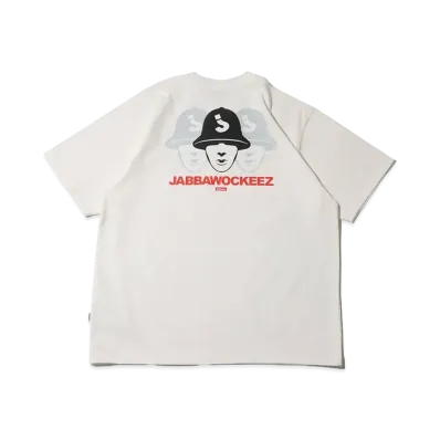 atmos x JABBAWOCKEEZ Mask Back Print T-shirts "White"