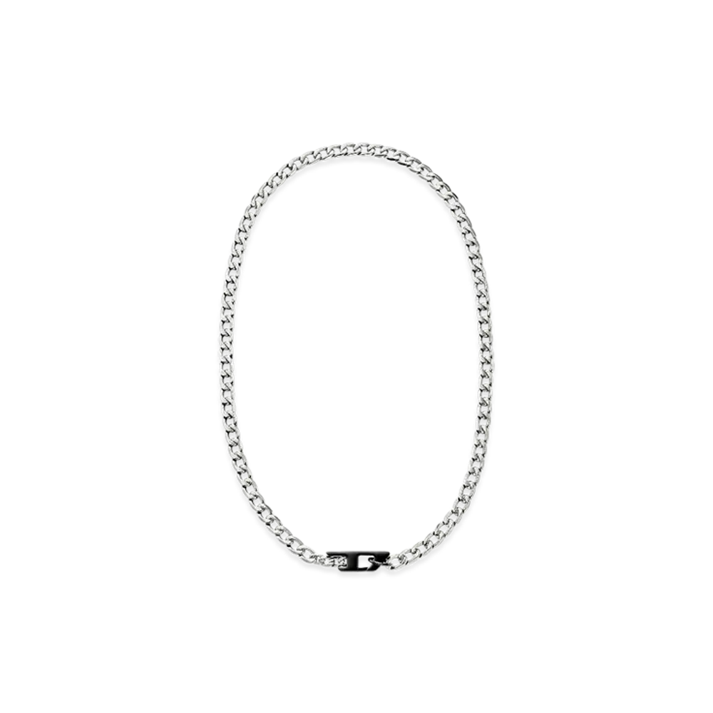 Diesel Dx1636931 Jewellery Two-Tone Stainless Steel Chain Necklace "Silver Black"