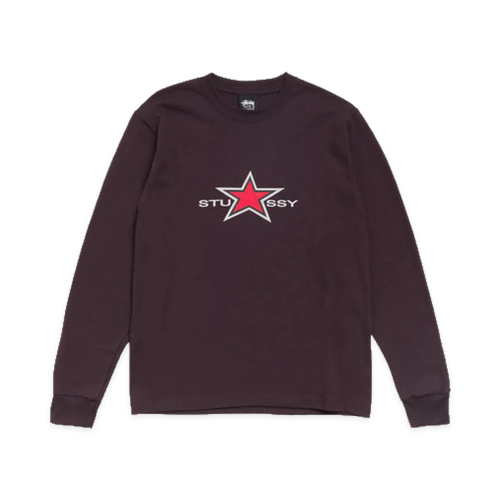 Stussy Stussy Star Ls Tee "Chocolate"