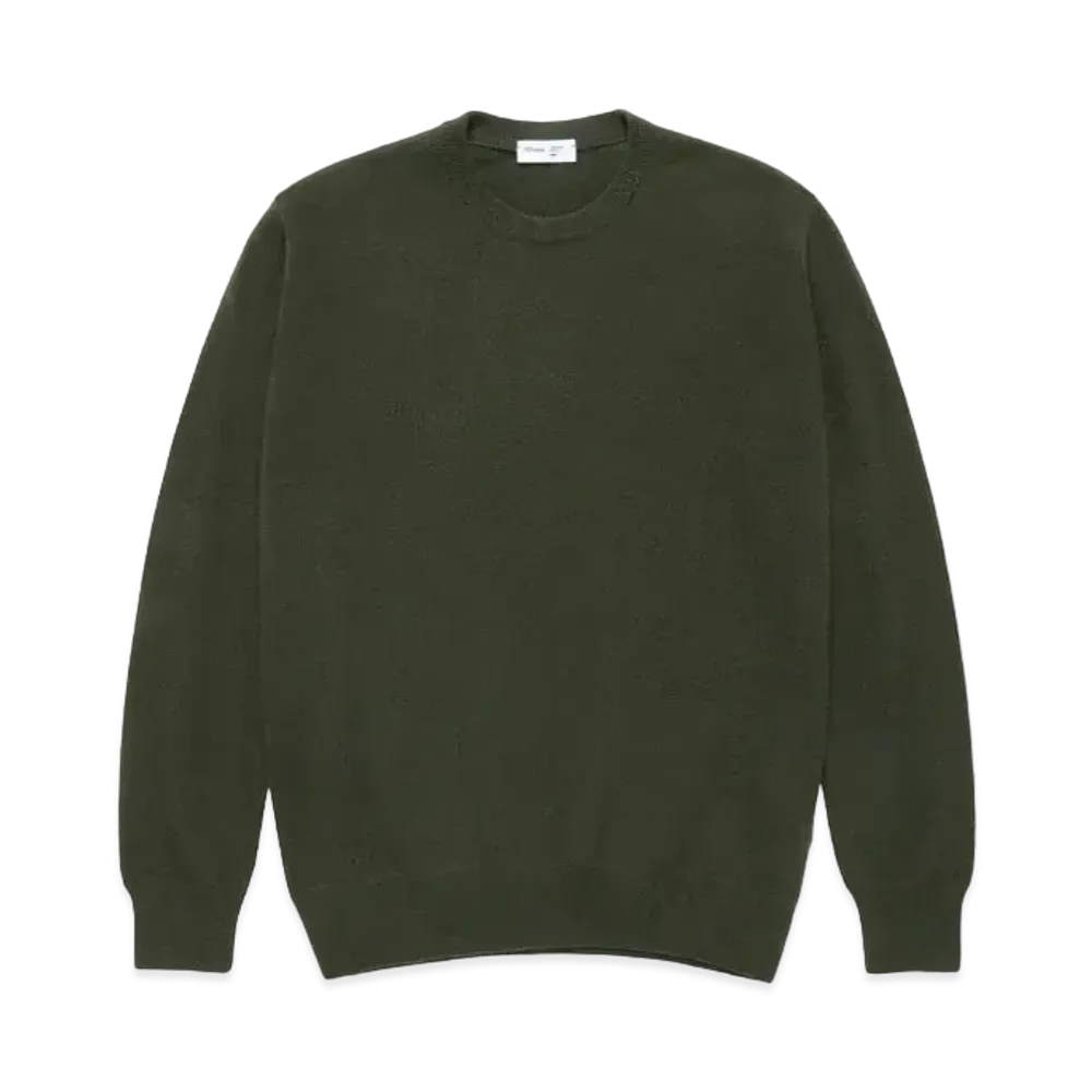 JJJJound Lightweight 100% Cashmere Crewneck "Dark Green"