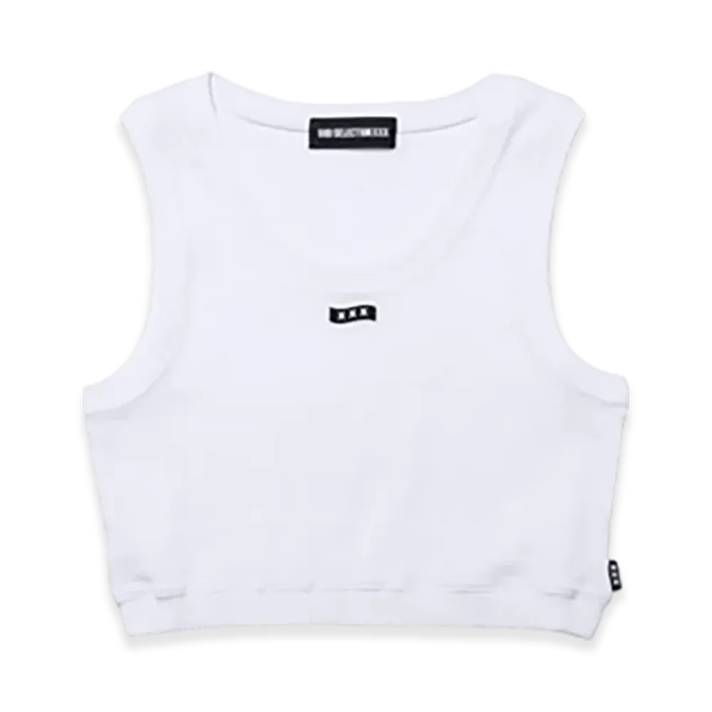 GOD SELECTION XXX Women's Short Tank Top GXL-A26-CS-06 "White"
