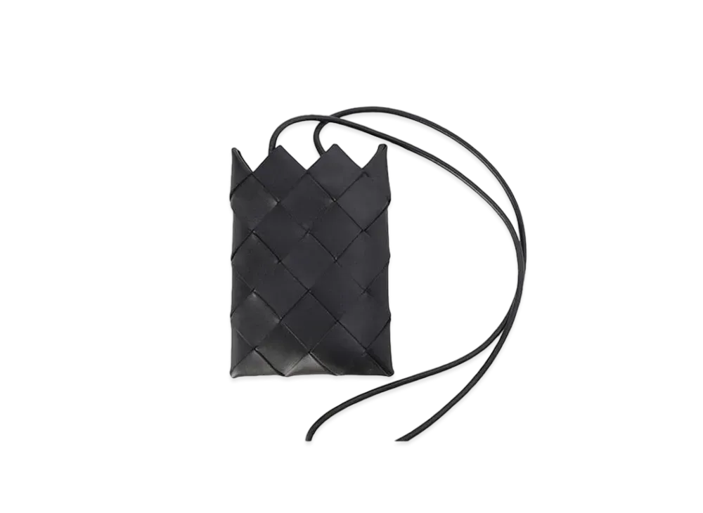 Bottega Veneta Phone Pochette Intrecciato "Black"