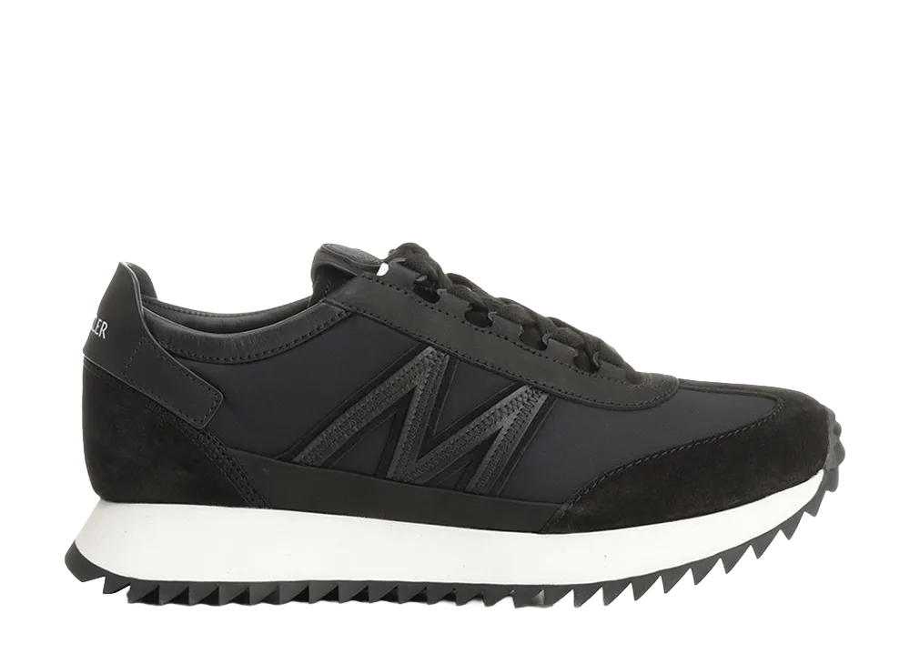 Moncler Pacey 2 Suede & Nubuck Trainers "Black"