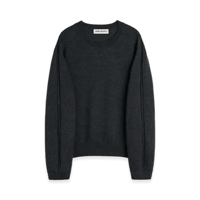 OUR LEGACY True Roundneck "Charcoal Snug Alpaca Wool"