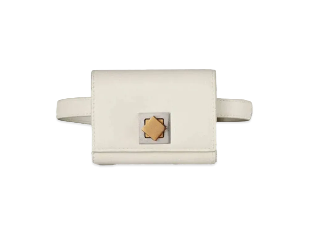 Bottega Veneta Smooth Calf Mini Belt Bag "White"
