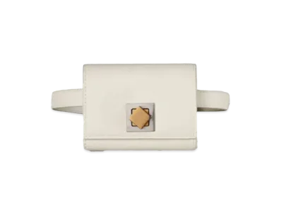 Bottega Veneta Smooth Calf Mini Belt Bag "White"
