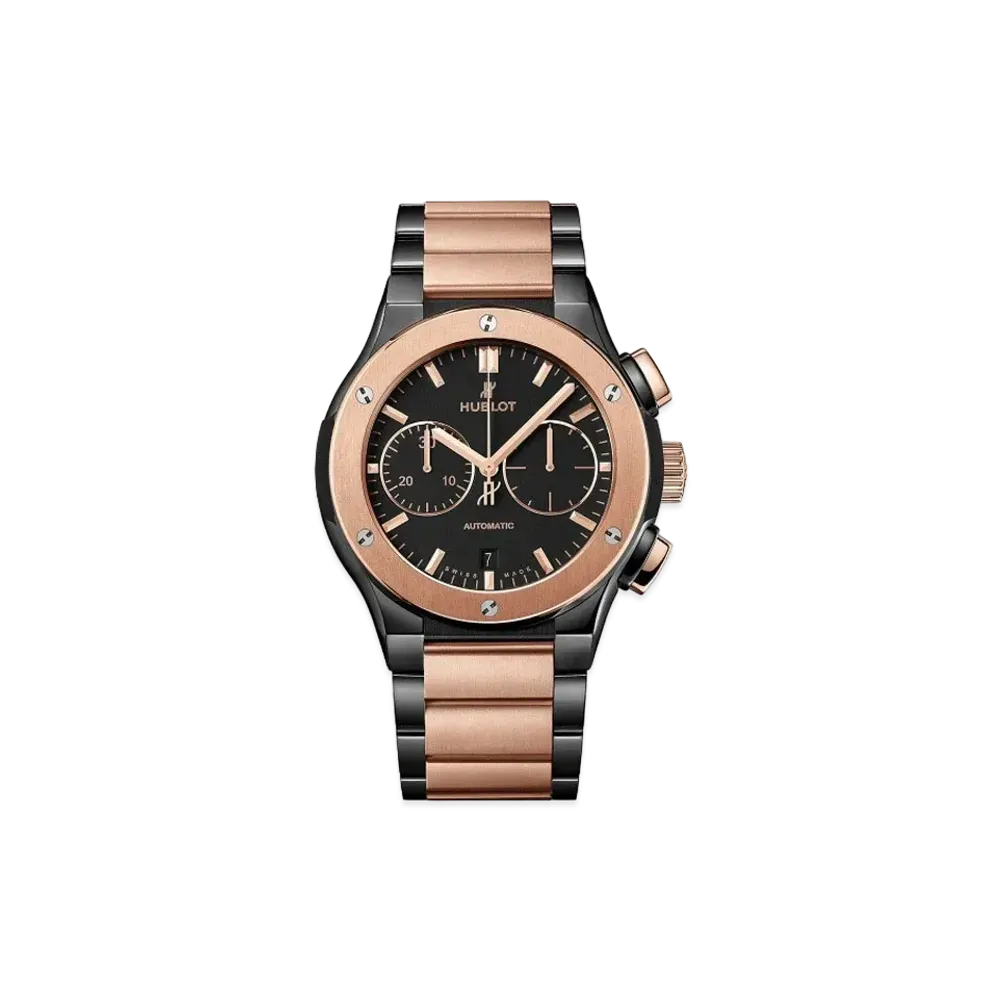 HUBLOT Classic Fusion Chronograph Ceramic King Gold Bracelet 45mm